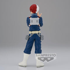 Banpresto Shoto Todoroki II side profile captures dramatic contrast.