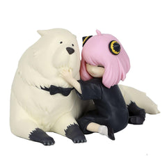 Banpresto Spy x Family Anya Forger and Bond Forger figure in Break Time pose for display decor