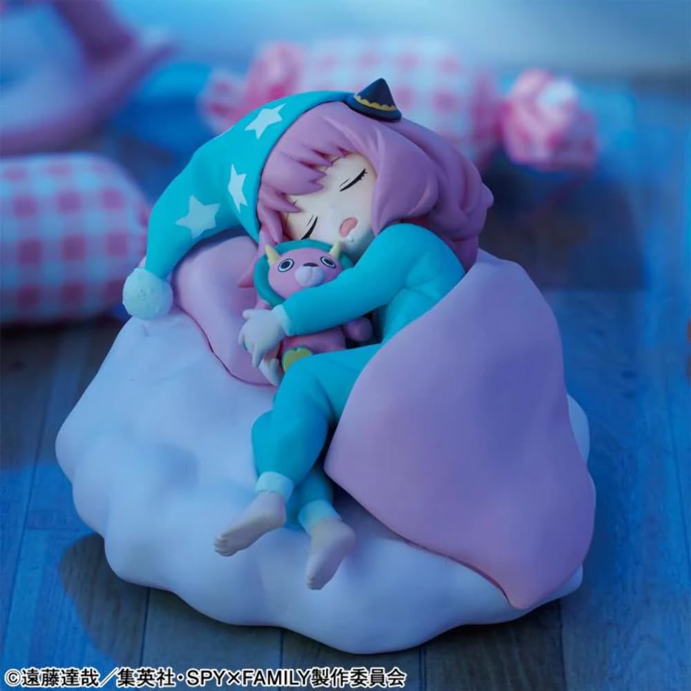 Banpresto Anya Pajamas Ver figure standing at 3.5 inches for compact displays.
