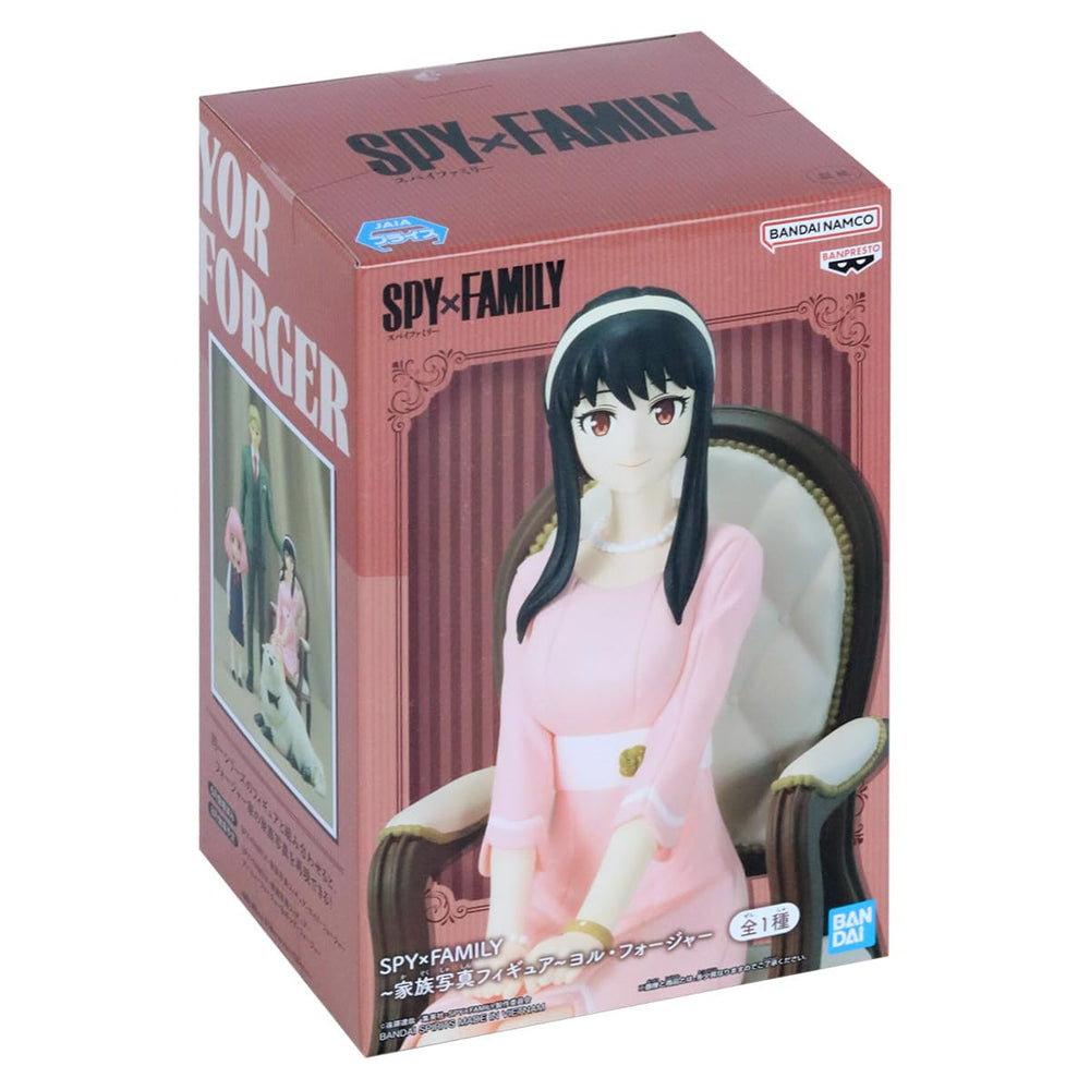 Banpresto Yor Forger figure ships with official label and safety tested.