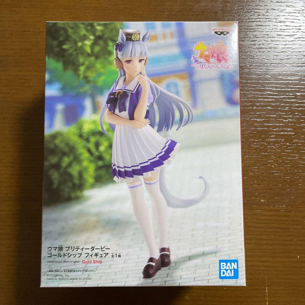 Banpresto Uma Musume Gold Ship figurine front view, ideal for display and collection
