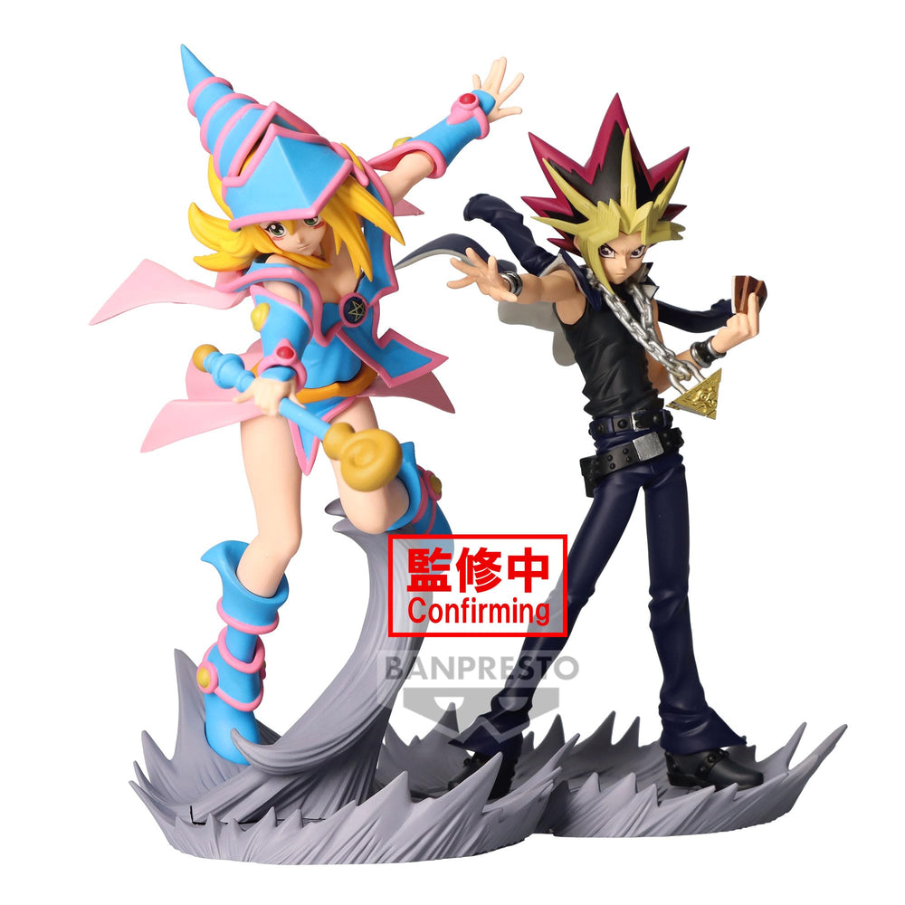 Banpresto Yami Yugi figurine on shelf, ideal collector display.