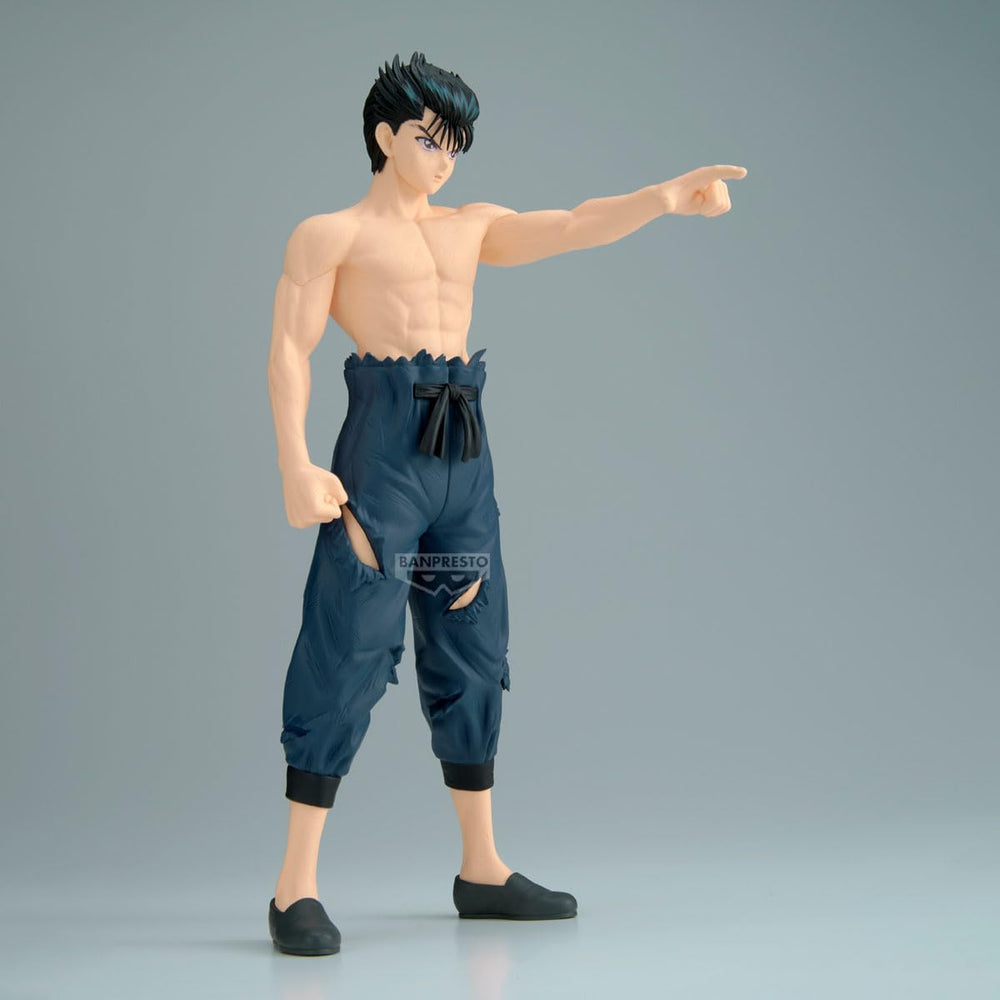 Banpresto Maximatic Yusuke Urameshi figure, packaging showing official license label