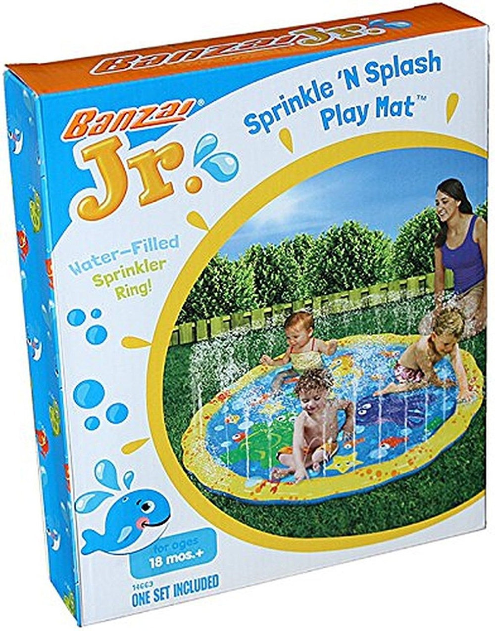 BANZAI mat suitable for ages 18 months and up during sunny days.