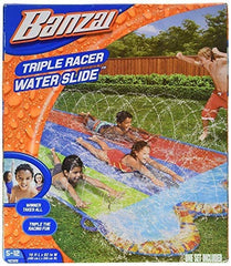 Banzai backyard party setup promotes safe outdoor fun.