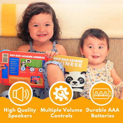 Bao Bao Learns Chinese Vol. 3 durable board pages—built for little hands.