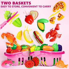 BAODLON cutting knives and boards enable safe pretend chopping and clean play.