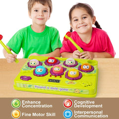 BAODLON Pound-a-Mole game with bright colors lighting up to capture attention.