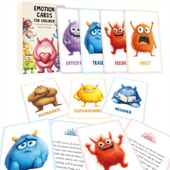BAOENALNAT Big Feelings Deck—happy monster expression supports emotion recognition for kids