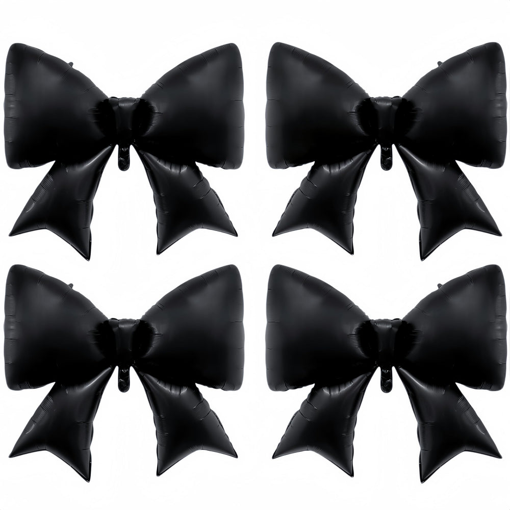 Baoonworlld black bow balloon 38 inch for luxurious wedding décor and dramatic backdrops.