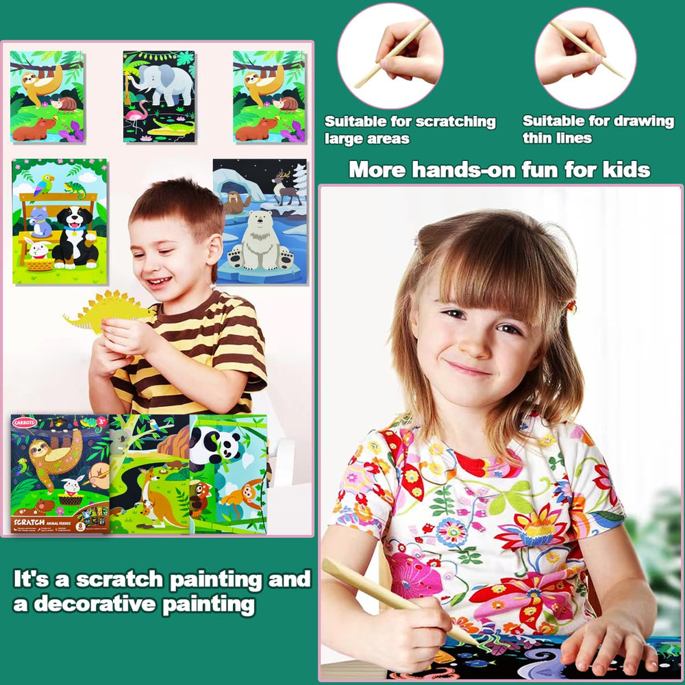 Baoxue scratch art party gift kit for fun group activities