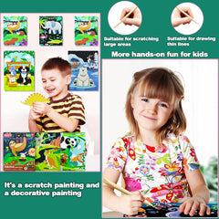 Baoxue scratch art party gift kit for fun group activities