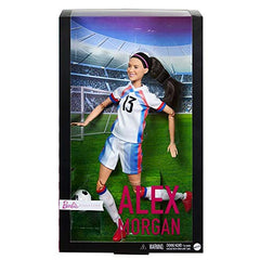 Barbie Alex Morgan doll front view showing poseable figure and authentic uniform