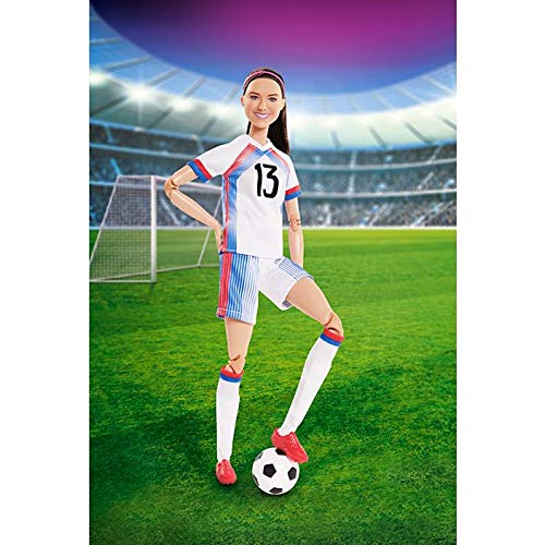 Barbie Alex Morgan doll uniform detail with jersey name on back