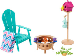 Barbie birdhouse with feeder and lantern for outdoor charm