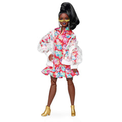 Barbie BMR1959 floral hoodie dress for stylish streetwear inspiration and display