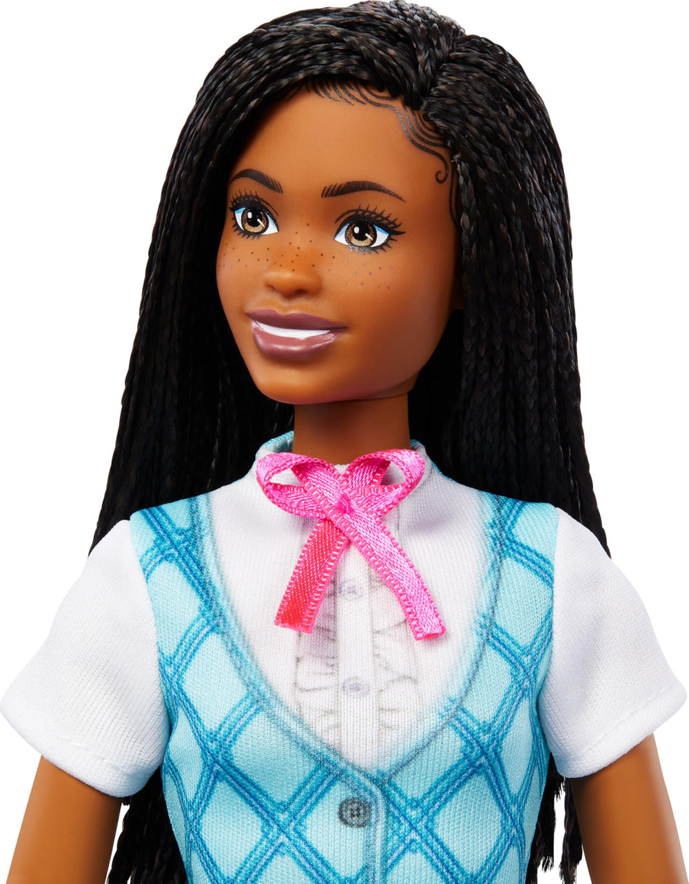 Barbie Brooklyn doll in pants offers flexible posing for action storytelling.