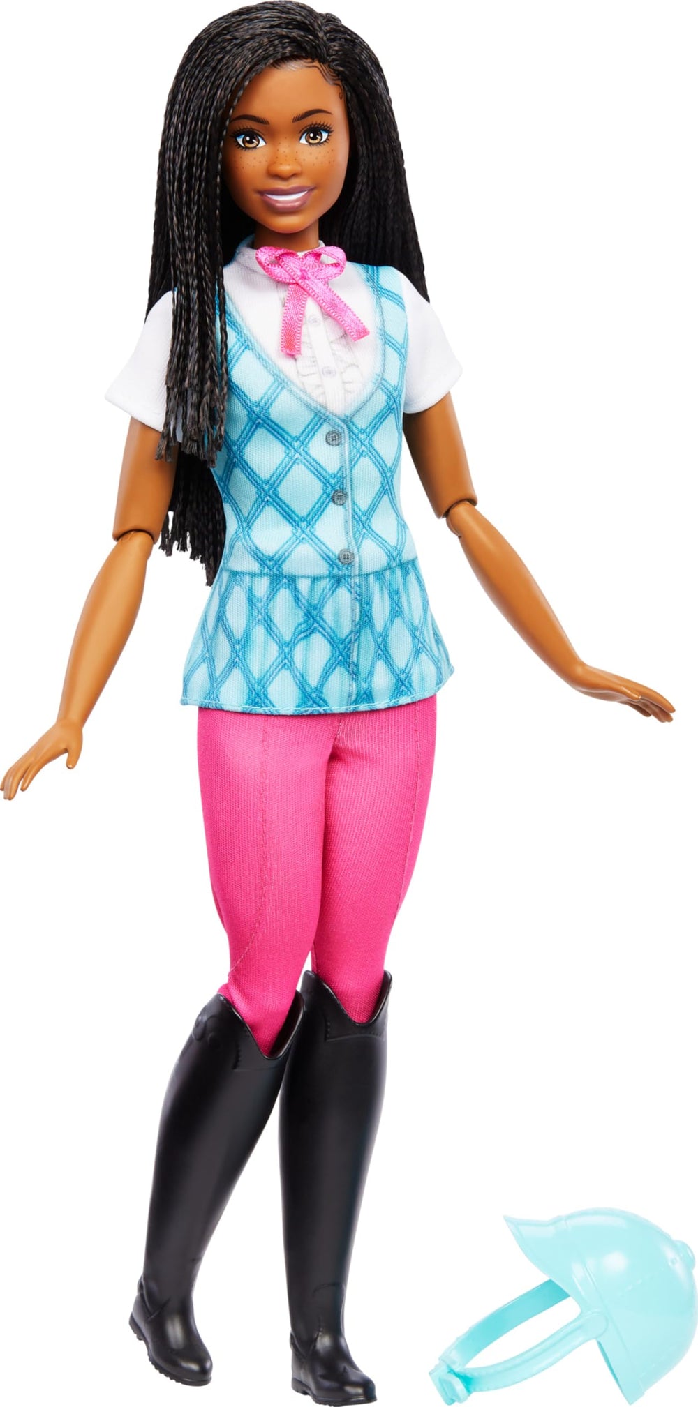 Barbie Brooklyn doll with removable shirt-vest supports versatile styling play.
