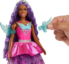 Barbie Brooklyn dress with wings for magical dress-up adventures.