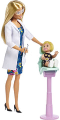Barbie Careers dentist lamp and monitor adding realism to pretend appointments