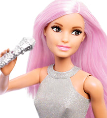 Barbie Careers pop star doll with pink hair inspires musical role-play adventures