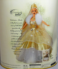 Barbie Celebration Special Edition 2000 Holiday doll close-up highlighting outfit and collector appeal