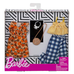 Barbie checkered tank and pants set, perfect for summer picnics and mix-and-match outfits.