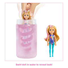 Barbie Chelsea Color Reveal party outfit bags reveal skirt or pants for mix-and-match fun