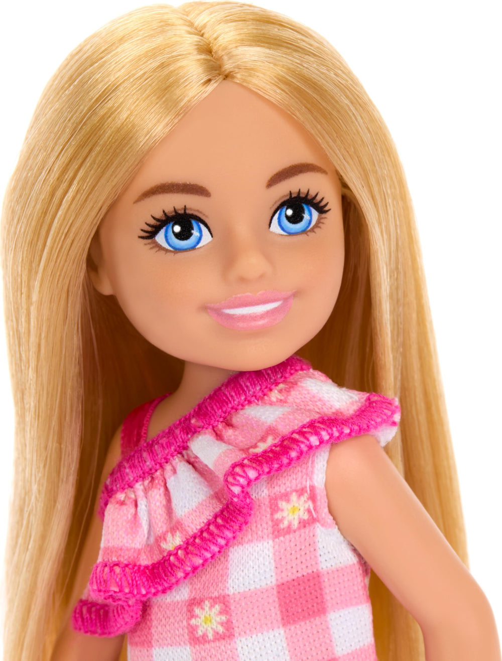 Chelsea doll with blonde hair and blue eyes inspires imaginative storytelling during playtime.