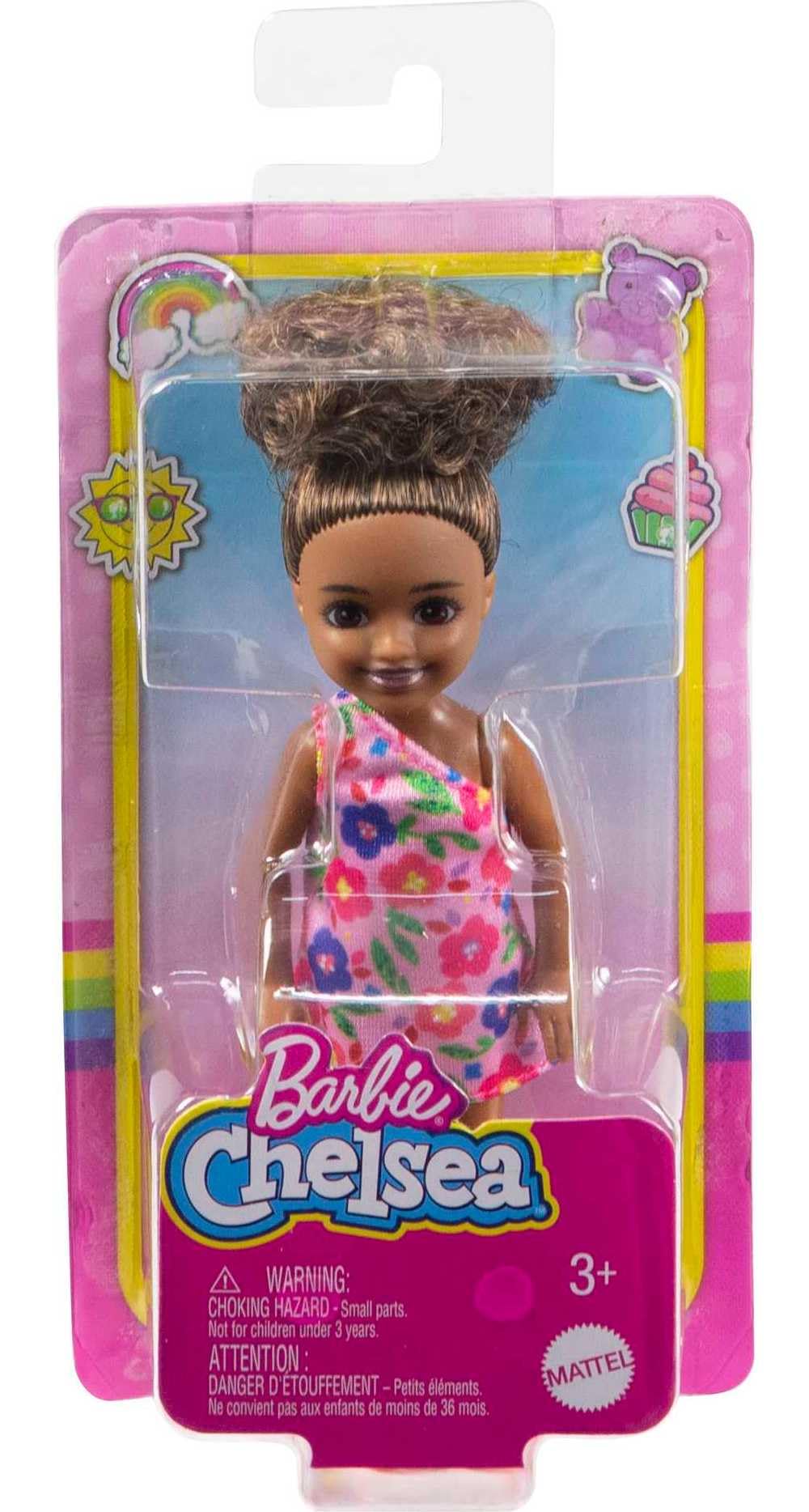 Barbie Chelsea doll cannot stand on its own, caution for display and play.