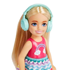 Barbie Chelsea rainbow outfit ready for flights and sightseeing