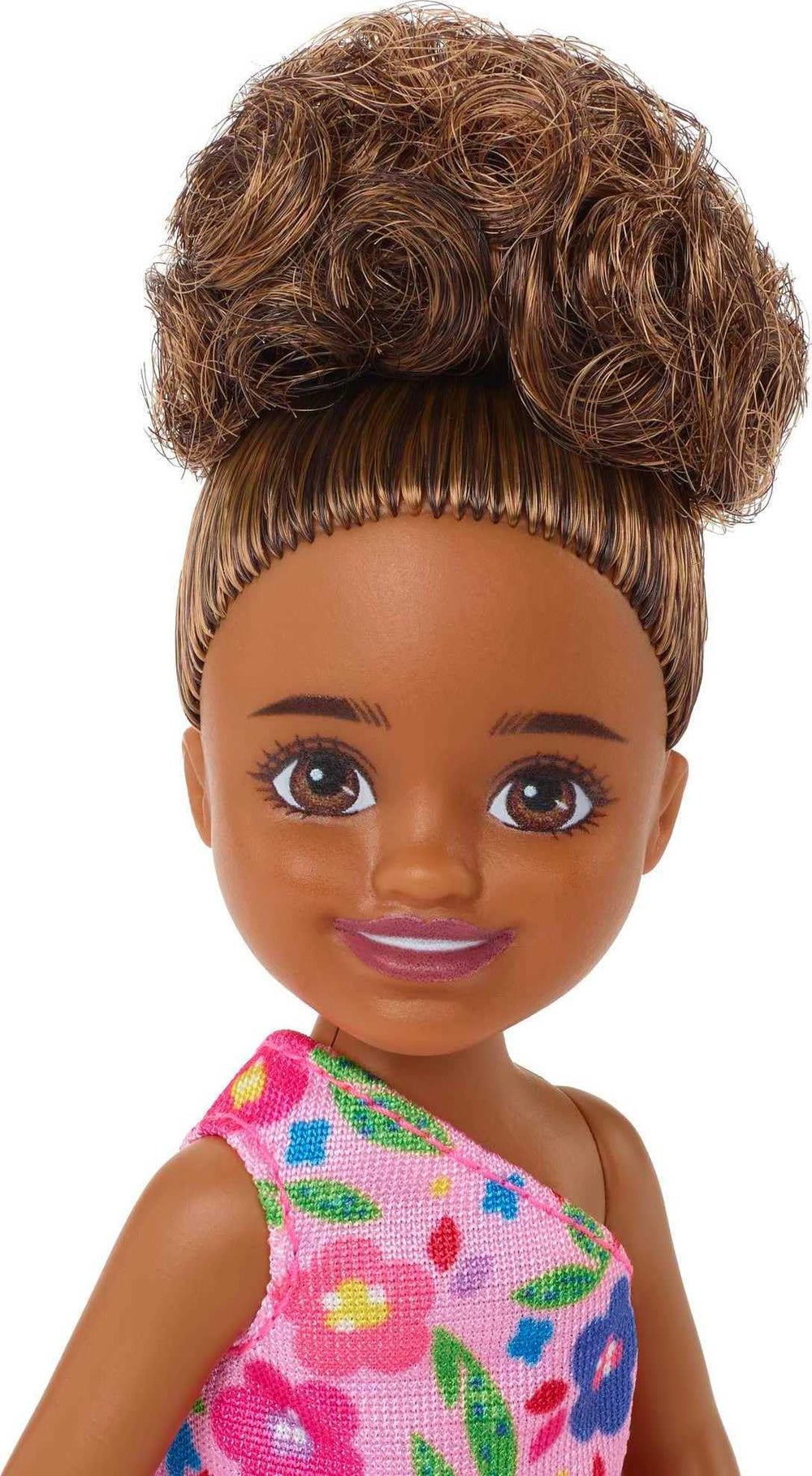 Barbie Chelsea flower-print dress adds bright, fashion-forward appeal for creative storytelling.