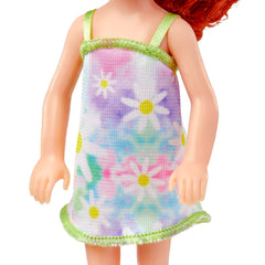 Removable fashion pieces for dress-up fun with Barbie Chelsea doll.
