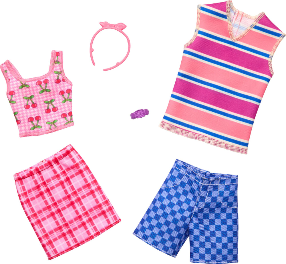 Barbie cherry-print top for imaginative dress-up and daily play.