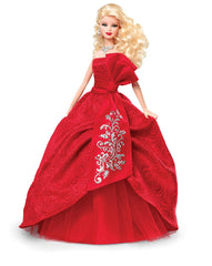 Barbie Collector 2012 Holiday Doll in red gown for festive display