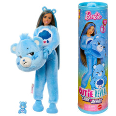 Barbie Cutie Reveal Care Bears doll in Grumpy Bear costume ready for imaginative play