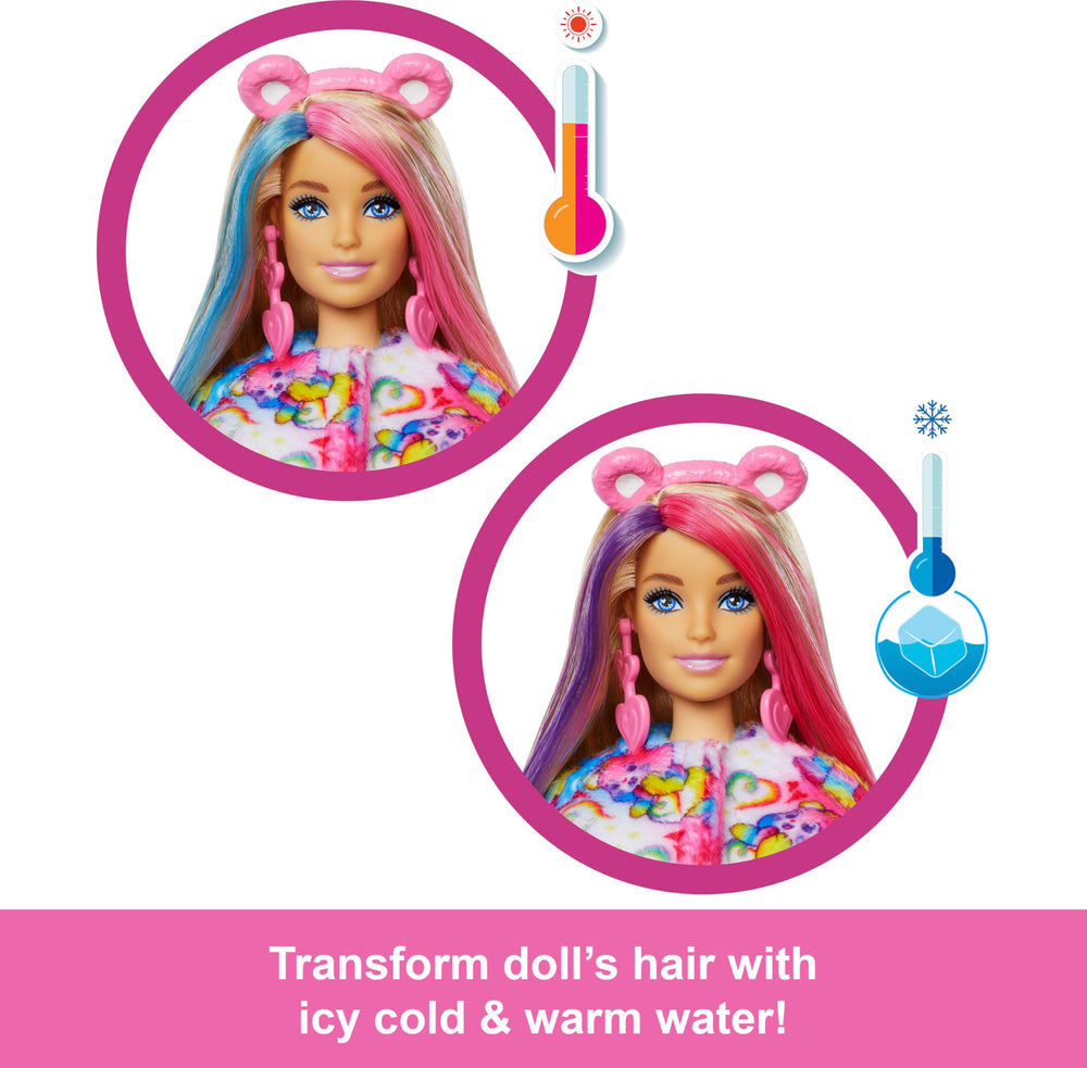 Barbie Cutie Reveal Care Bears accessories include skirt and headband for stylish dress-up