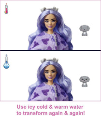 Barbie Cutie Reveal doll shows long colorful hair and twinkle shine