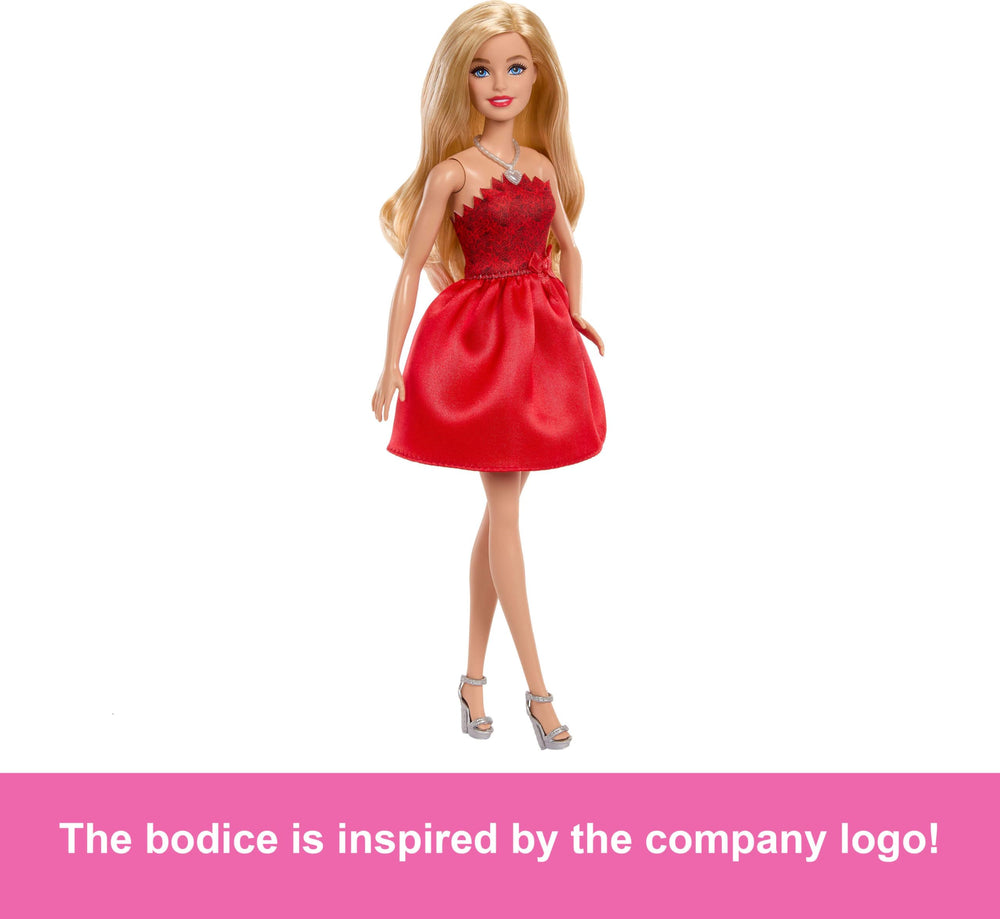 Barbie wears a dainty necklace to add subtle sparkle.