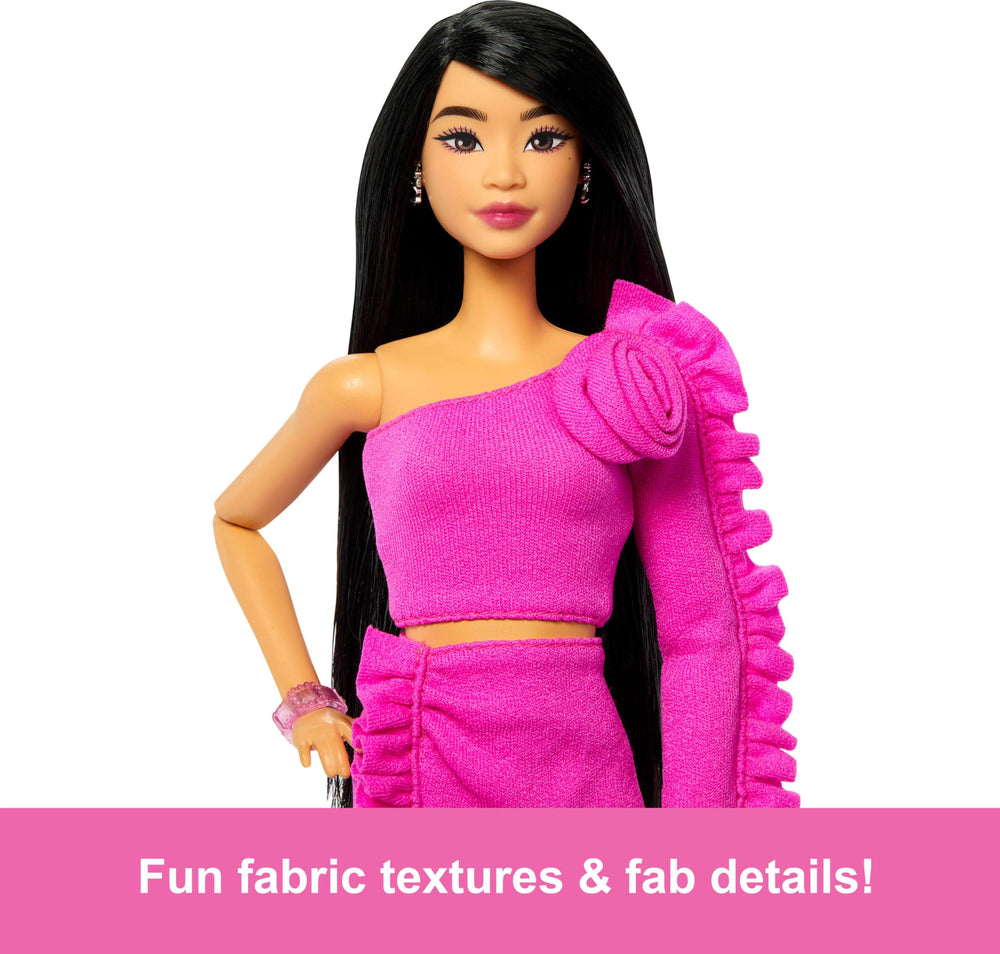 Barbie Deluxe Style Doll #2 rosette detail adds chic accent