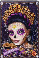 Barbie Dia De Muertos doll packaging makes a striking giftable keepsake.