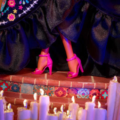 Barbie Dia de Muertos packaging makes a premium gift presentation.