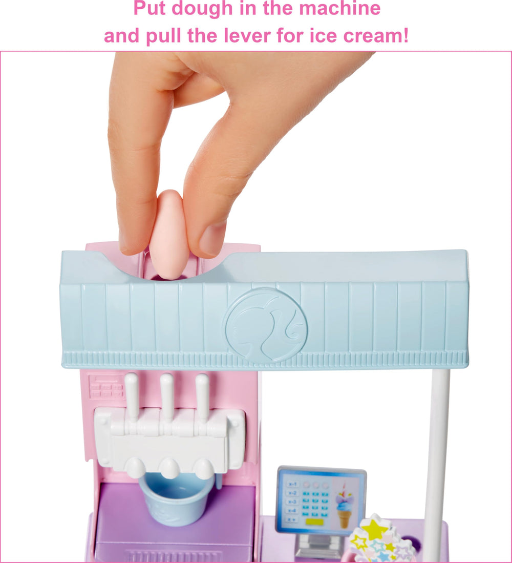 Barbie pink and blue dough colors for creative dessert making.