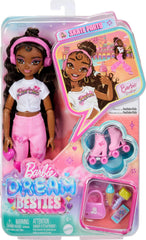 Barbie Dream Besties Brooklyn long dark brown hair for easy styling and versatile looks.