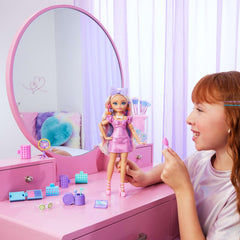 Barbie Malibu hair curlers reveal surprises for creative styling.
