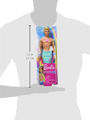 Barbie Dreamtopia Merman Doll pearl necklace and seashell accents