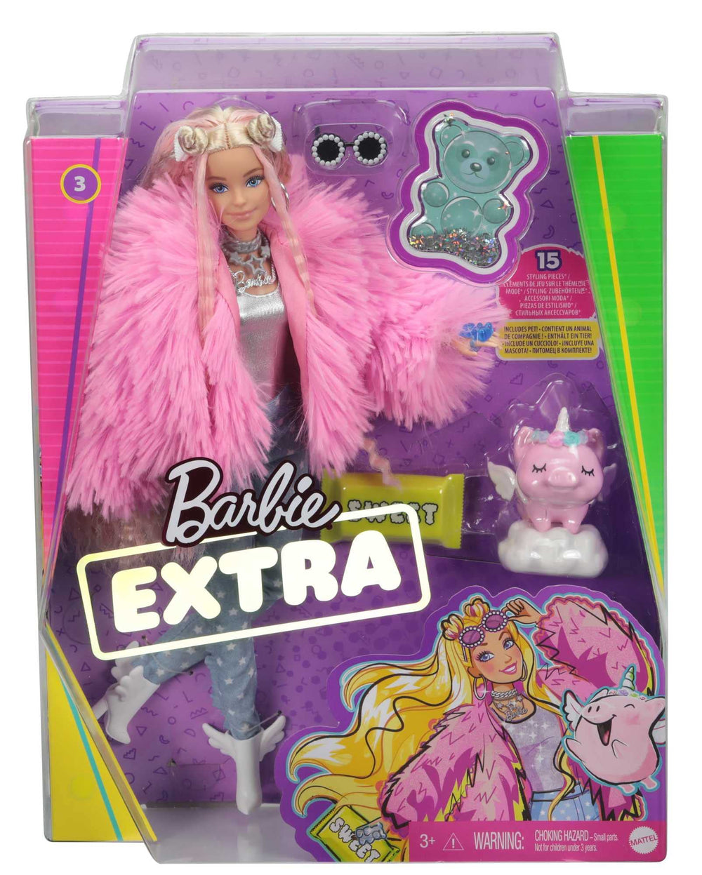 Barbie Extra pig on a cloud bed ready for daydream scenes