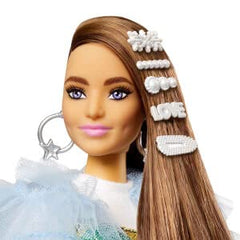 Barbie Extra doll in sparkly rainbow dress inspires creative fashion storytelling