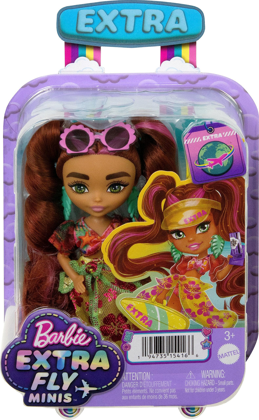 Barbie Extra Fly Minis doll stand supports upright display and poses