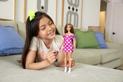 Barbie Fashionistas #171 purple purse adds style and portable storage for accessories.